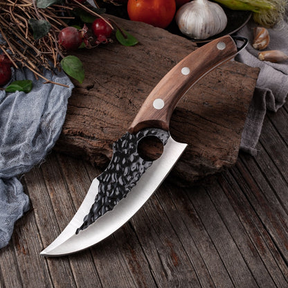6'' Meat Cleaver Butcher Knife Stainless Steel Hand Forged Boning Knife Chopping Slicing Kitchen Knives Cookware Camping Kinves